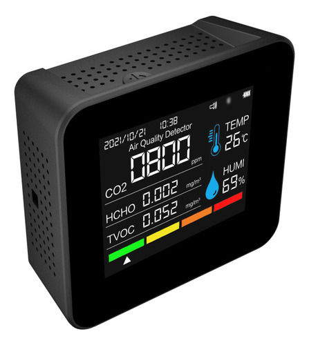 Monitor De Qualidade Do Ar De 9 Em 1 Bt Medidor De Co2 De Di