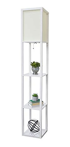 Diseños Simples Hogar Lf1014-wht Etagere Organizador Estante