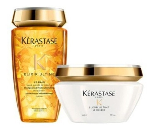 Kit Kerastase Elixir Ultime Shampoo 250 Ml + Mascara 200 Ml