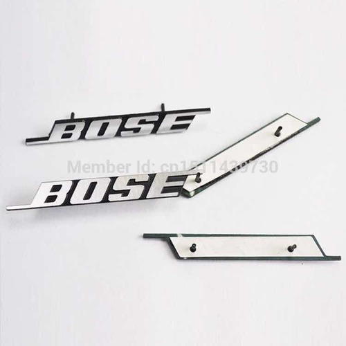 Imagen 4 de 10 de Set 10 Unid Emblema Logo Bose Adhesivo Para Auto O Parlantes
