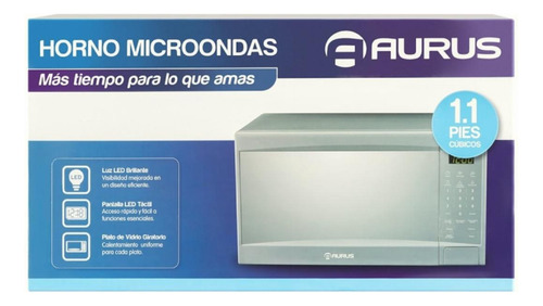 Horno De Microondas Aurus Mod. Amp11gs 1.1p3 Silver