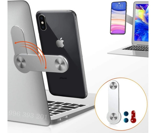 Imagen 2 de 5 de Soporte Extensible Magnético Apoya Celular Notebook