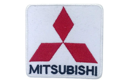 Parche Aplique  Bordado Termoadhesivo Logo Mitsubishi  8cms