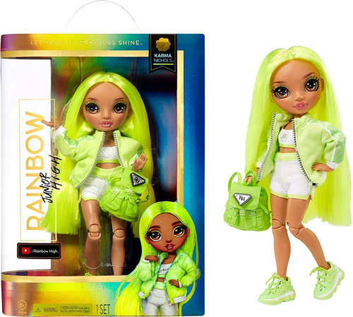 Rainbow Junior High Muñeca De Moda Karma Nichols