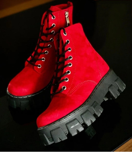 Botas Gamuza Rojas 