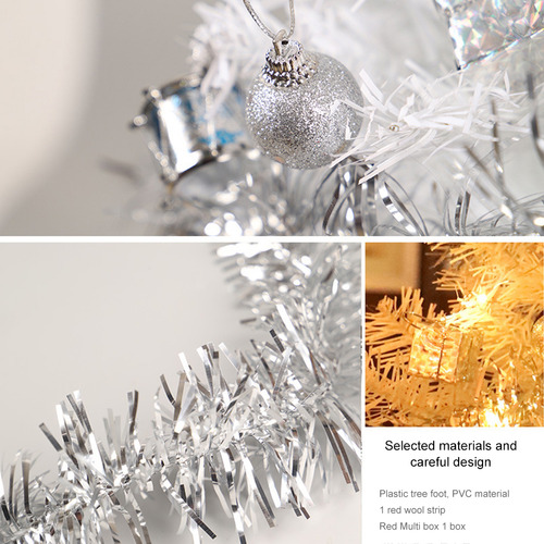 Árbol De Navidad Artificial Con Decoración De Luces Led