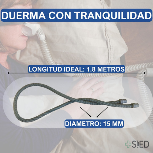 Tubuladura Para Cpap/autocpap/bpap Reutilizable Bmc 15mm