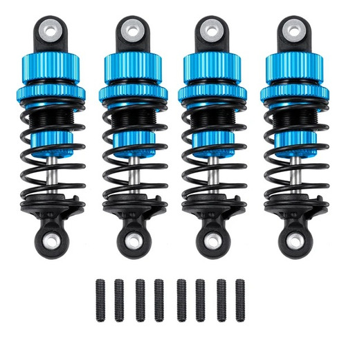 Set 4 Amortiguadores Aluminio Para Tamiya Tt01 / Tt02 3r