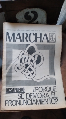 Semanario Marcha 11/5/1973- Desafuero De Enrique Erro