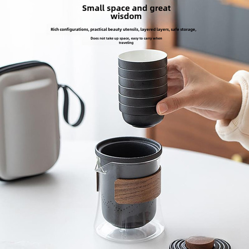 Vaso Yishang Express De Vidrio Con Tres Bolsas Para Tazas -