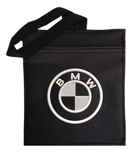 Bolsa  De Basura Para  Carro Bmw Logo Blanco