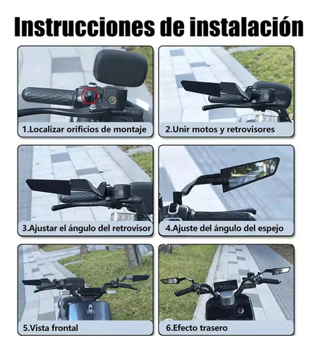 Alerón Universal Modificado Para Espejo Retrovisor Negro