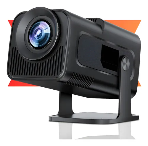 Projetor Hy320 Smart Tv Android 11 Wifi6 390 Ansi Lumens Full Hd 4k Mini Projetor Portátil Preto Com Controle Remoto Bluetooth Cinema Em Casa 127/220v