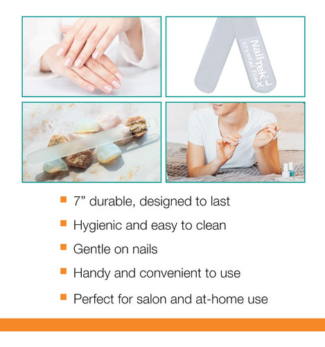 Nailtec Crystal Lima De Uñas Xl, 1.0 Unidades Nail Tek