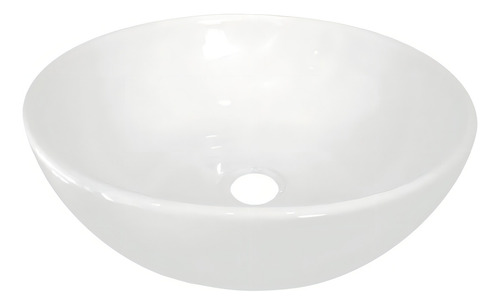 Bacha De Apoyo Baño Vanitory Blanca Loza - Modelo A Elección Color Blanco - Sofy