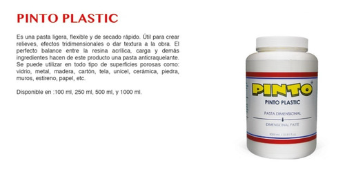 Pasta Pinto Plastic 100ml