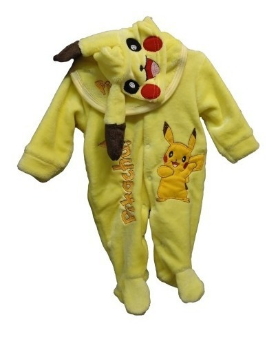 Mameluco Pijama Para Bebe De Pikachu (pokemon)