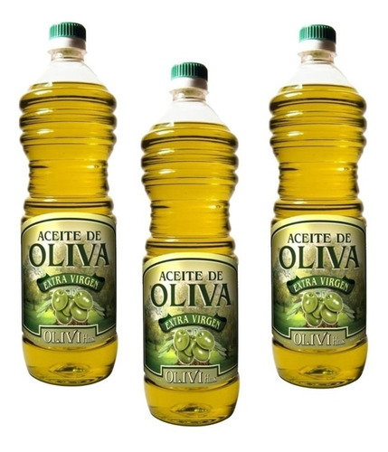 Aceite Oliva Extra Virgen Olivi Hnos 1000 Cc Frutado Pack X3