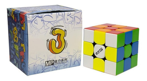 3x3x3 Mp Qiyi Magnético Cubo Profesional Magnético Color De La Estructura Stickerless