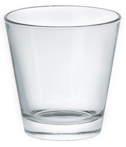 Conic Juego De 6 Vasos De Vidrio De 270 Ml. Color Transparente