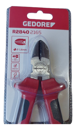Alicate De Corte Diagonal Gedore Red R28402165