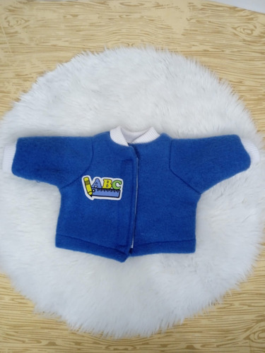 Jaqueta Azul Escolar Para Boneco Baby Alive