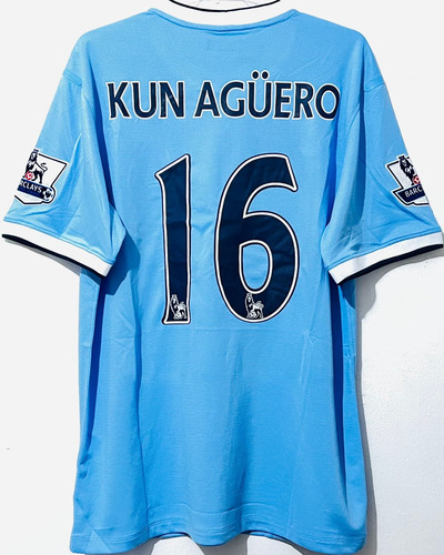 Jersey Manchester City 2014 Local Azul Sergio Kun Agüero