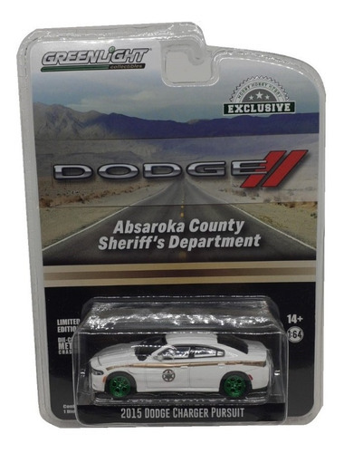 Greenlight Green Machine Dodge Ii 2015 Dodge Charger Pursuit Color Blanco