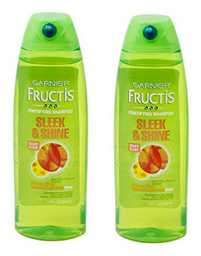 Champú  Fructis Liso & Brillo 384ml (paquete 2)