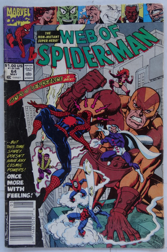 Web of Spiderman # 64 USA, 1990