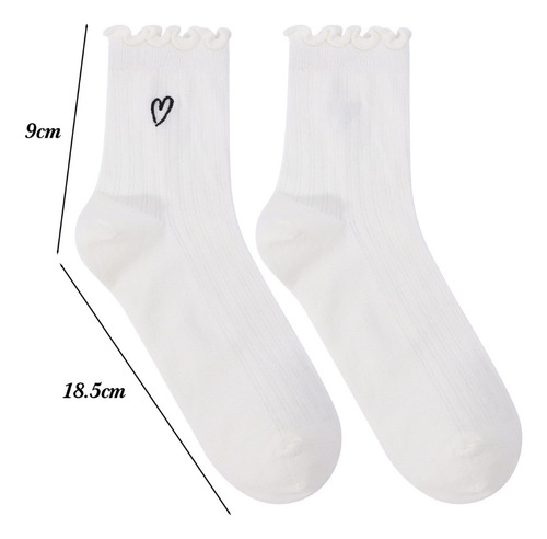 Calcetines Casuales De Algodón Con Estampado Love Print Para