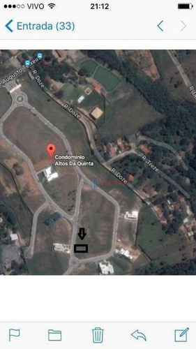 Imagem 9 de 10 de Terreno À Venda, 756 M² No Altos Da Quinta Vista Maravilhosa - Condomínio Residencial Altos Da Quinta - São José Dos Campos/sp - Te0239