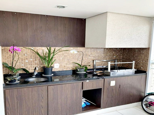 Imagem 5 de 20 de Apartamento Mobiliado 132m² Andar Alto 3 Suites Varanda Gourmet 2 Vagas