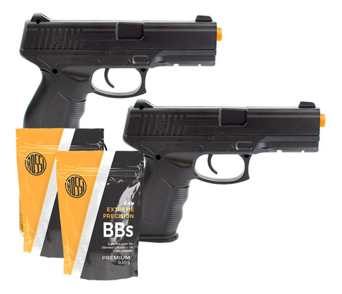 2 Pistolas Airsoft Vigor 24/7 Spring 6mm + 2000 Bbs 0.20g