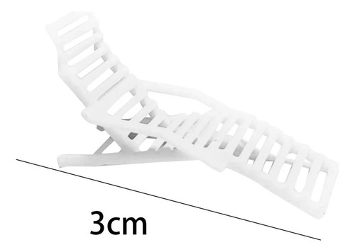 Ds Silla De Playa Reclinable De Simulación 1/64 Para Color