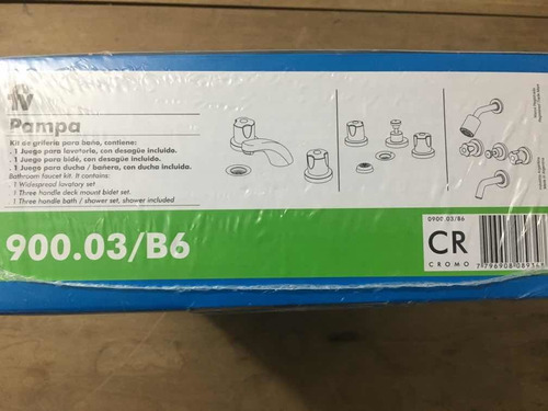 Grifería Baño Completo Fv Pampa Nueva
