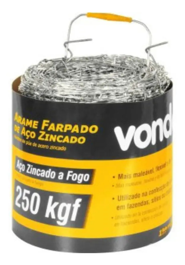 Arame Farpado 250 Kgf 250 M Vonder