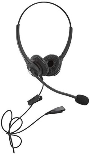 Dual-ear Con Cable Oficina Call Center Auriculares Con Cance