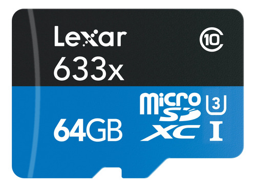 Lexar Microsdxc Alto Rendimiento 633 X 64 Gb Uhs-i U1 Lector