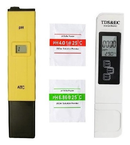 Kit Hidroponia Completo Balde 20l Duo Con Medidor Ph Y Ec