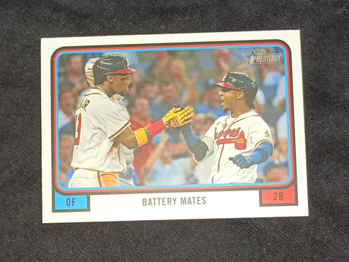 Cv Ronald Acuña Jr Ozzie Albies Sp Topps Heritage 2022