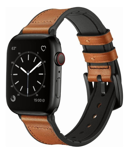 Correa De Piel Para Apple Watch Series 8 7 6 5 4 3 2 1 Se