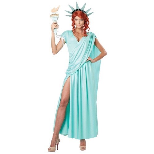 Disfraz Estatua De La Libertad Para Mujer Talla: L Halloween