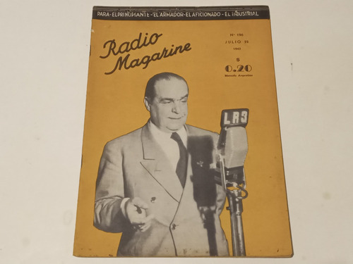 Revista Radio Magazine N° 196 De 1943. 