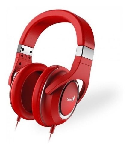 Auriculares Headset Genius Hs-610 Micrófono Over Ear Rojo