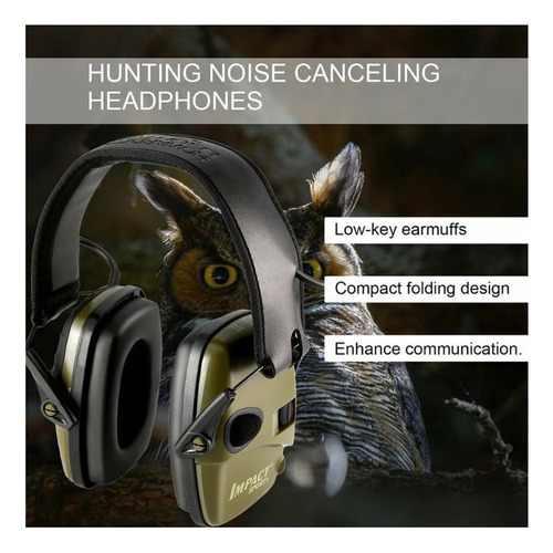 Abafador Eletrônico Esportivo Auricular P/ Tiro Impact Sport