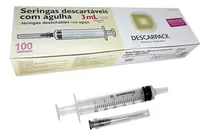 Comprar Seringa 3ml Luer Slip Com Agulha 25x7 Caixa Cu002F 100 Unidades