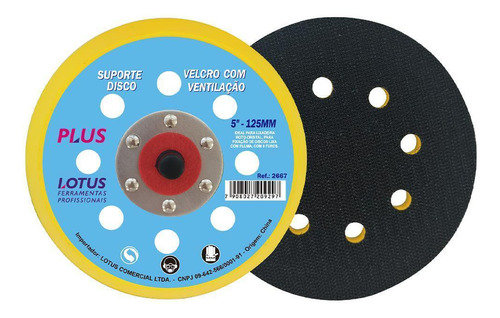 Suporte Disco Pluma (disco De Lixa) C/ventil 5-125mm