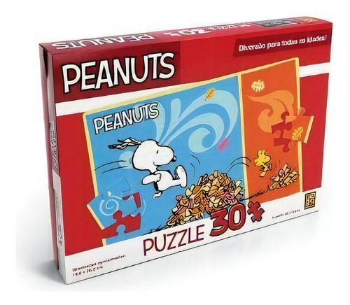 Quebra Cabeça Puzzle 30 Peças Snoopy Peanuts Grow 03275
