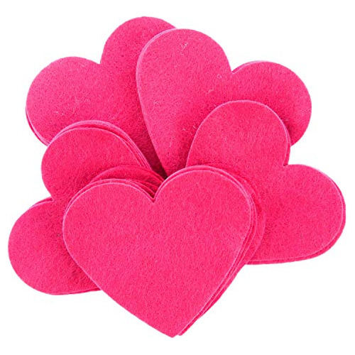 Corazones De Fieltro De 3 Pulgadas, Pack De 28 Piezas (...